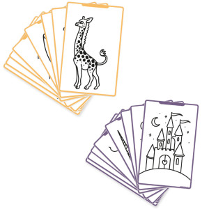 Recharge de dessins pour KIDYDRAW-MINI "Il était une fois" et "Animaux" KIDYWOLF