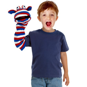 Marionette Eco Sockettes "Sammy" (avec couineur) The Puppet Company