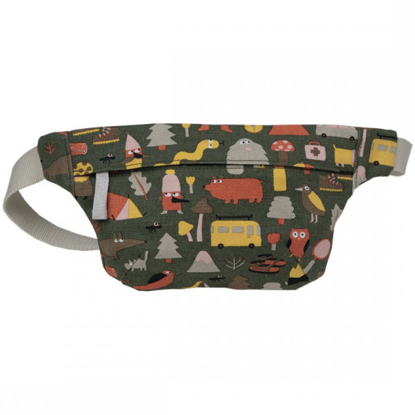 Sac Banane enfant en coton "L'Aventure Vert"
