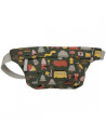 Sac Banane enfant en coton "L'Aventure Vert"