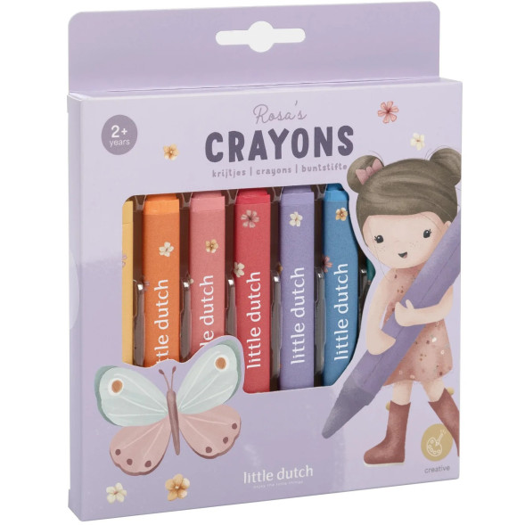 Crayons de cire "Rosa" (x8)