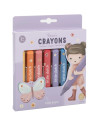 Crayons de cire "Rosa" (x8)