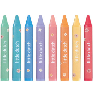 Crayons de cire "Rosa" (x8) Little Dutch