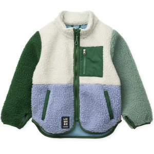 Veste polaire en PET recyclé Nolan "Dusty Lavender Multi Mix" Liewood