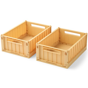 Caisses de rangement pliables Weston S "Lemon Yellow" Liewood
