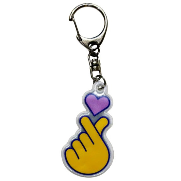 Porte-clé réfléchissant Lumibuddy "Korean Kiss"