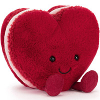 Peluche Amuseables Colette Heart Macaron Rouge Jellycat