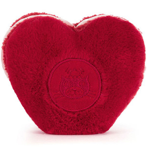 Peluche Amuseables Colette Heart Macaron Rouge Jellycat