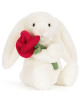 Peluche Bashful Lapin Crème & Rose (31 cm)