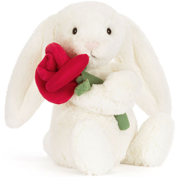 Peluche Bashful Lapin Crème & Rose (31 cm)