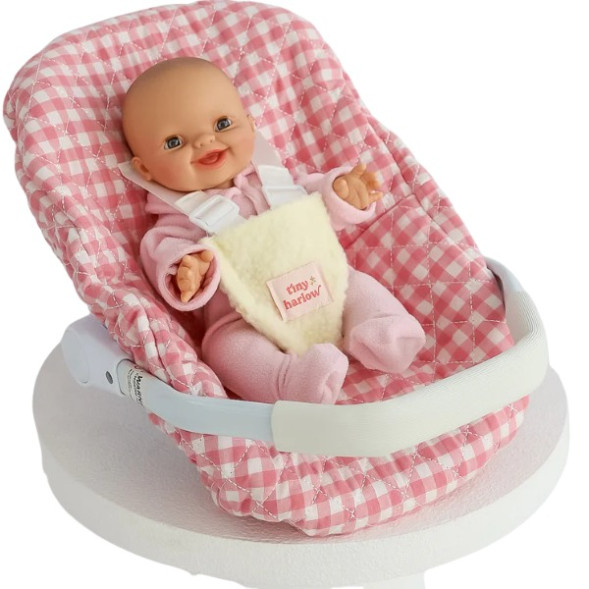 Coque pour poupon "Vichy Rose"