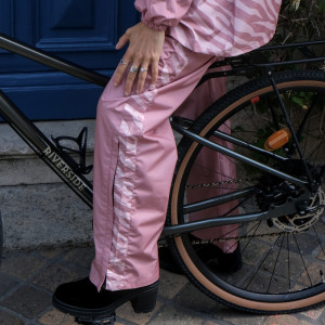 Pantalon de pluie "Zebra Rose" (adulte)  Poule Party