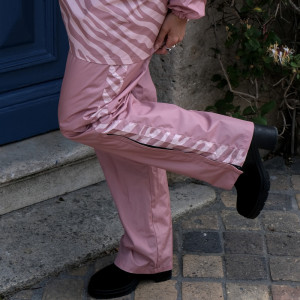 Pantalon de pluie "Zebra Rose" (adulte)  Poule Party
