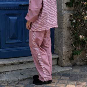 Pantalon de pluie "Zebra Rose" (adulte)  Poule Party