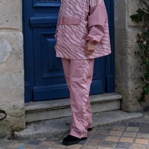 Pantalon de pluie "Zebra Rose" (adulte)  Poule Party