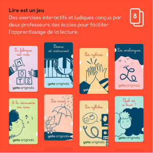 Livre audio pour YOTO "Lire est un jeu" (x8) (3-5 ans)