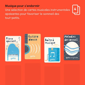 Livre audio pour YOTO "Musiques pour s'endormir" (x4) (0-14 ans)