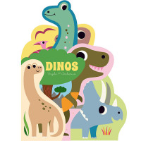 Livre bébé imagier en carton "Dinos" (0-3 ans)