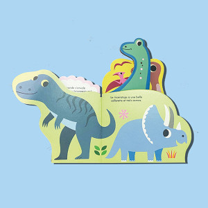 Livre bébé imagier en carton "Dinos" (0-3 ans) d'Ingela P. Arrhenius marcel & joachim