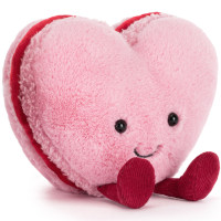 Peluche Amuseables Colette Heart Macaron Rose (13 cm)