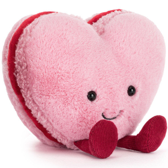 Peluche Amuseables Colette Heart Macaron Rose (13 cm)