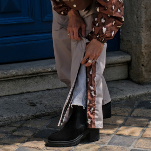 Pantalon de pluie "Leopard" (adulte) Poule Party