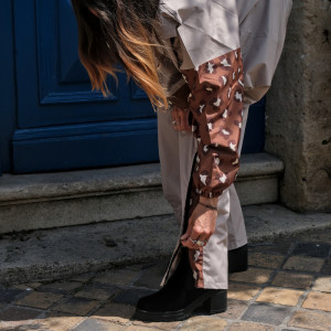 Pantalon de pluie "Leopard" (adulte) Poule Party