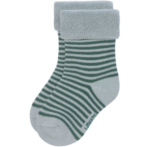 Chaussettes bébé (12-24 mois) en coton bio bouclette "Citron Bleu" Lassig