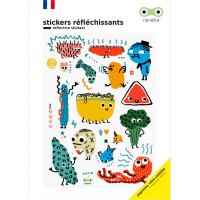 Stickers réflechissants pour vélo "Nouilles"