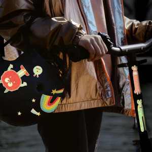 Stickers réflechissants pour vélo "Nouilles"