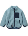 Veste polaire bleue en PET recyclé Nolan "Beach blue" Liewood