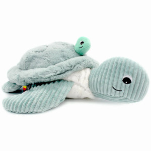 Peluche Ptipotos Tortue Maman + Bébé "Menthe" (50 cm) Deglingos