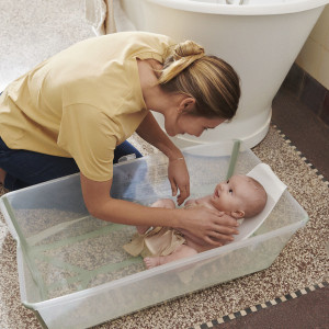Baignoire bébé pliable Flexi Bath "Sauge" (0-4 ans) Stokke