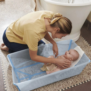 Baignoire bébé pliable Flexi Bath  X-Large "Ocean Blue" Stokke