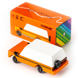 Voiture en bois "Rio Grande Mule Orange" (8,4 cm) Candylab Toys