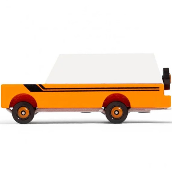 Voiture en bois massif "Rio Grande Mule Orange" (8,4 cm)