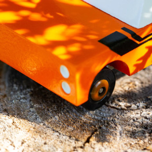 Voiture en bois "Rio Grande Mule Orange" (8,4 cm) Candylab Toys