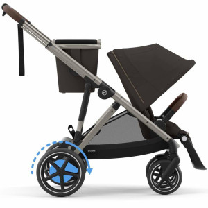  Poussette eGazelle S châssis taupe "Chocolate Brown" Cybex