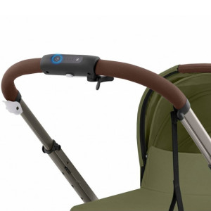  Poussette eGazelle S châssis taupe "Moss Green" Cybex