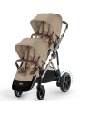  Poussette électrique e-Gazelle S "Almond Beige" + Second Siège