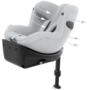 Siège Auto Sirona Ti (0-4 ans) Plus "Platinum White" Cybex