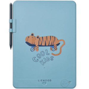 Tablette magique de dessin Zora 10 pouces "Tiger Beach blue" (4 ans et +) Liewood