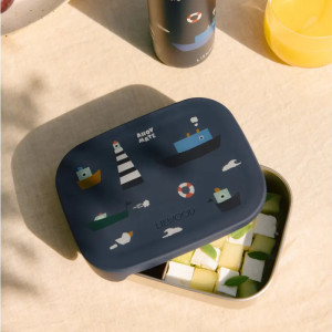 Boîte Lunchbox en inox et silicone Arthur "Sailing"