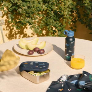 Boîte Lunchbox en inox et silicone Arthur "Sailing"
