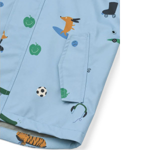 Ensemble enfant (Veste + Pantalon) imperméable Pedia "Fun Beach blue" Liewood