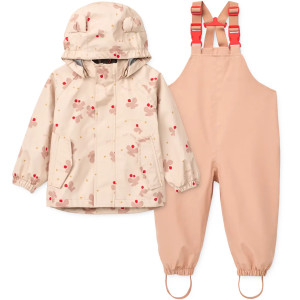 Ensemble imperméable enfant (Veste + Salopette) Manu "Butterfly Apple blossom" Liewood