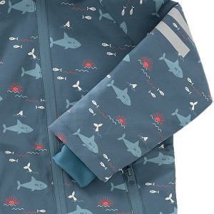 Combinaison de pluie en PET recyclé "Requin" Fresk