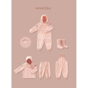 Salopette de pluie enfant en PET recyclé "Mimosas" Fresk