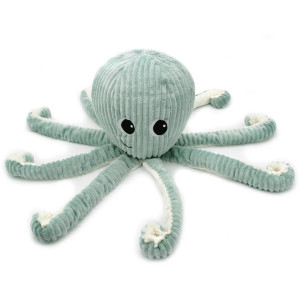 Peluche Ptipotos Pieuvre Filou Maman + Bébé "Menthe" (45 cm) Deglingos