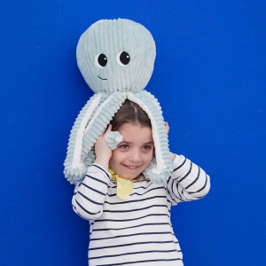Peluche Ptipotos Pieuvre Filou Maman + Bébé "Menthe" (45 cm) Deglingos